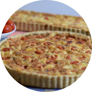 Cherrytomaatjes quiche van Annemieke Glutenvrij