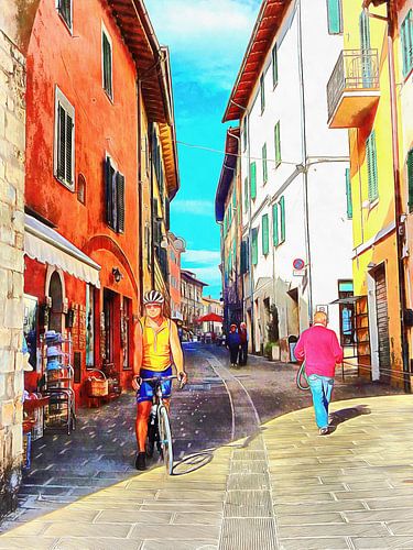 Een pauze in de schaduw Castiglione del Lago