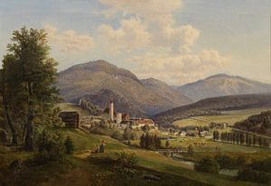 Gustav Barbarini, Ansicht von Heiligenkreuz, 1881