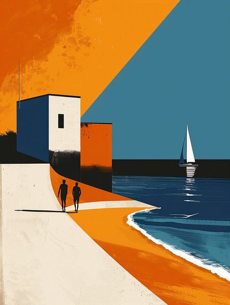 Promenade au bord de l'eau par Harry Cathunter