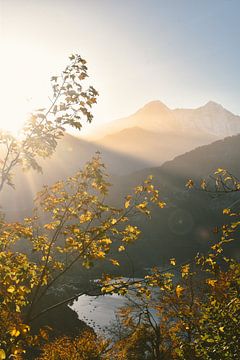 Herfstige zonsopkomst Zwitserland van Jisca Lucia