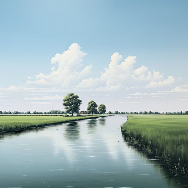 Landscape No. 4096 by Eye catching paintings