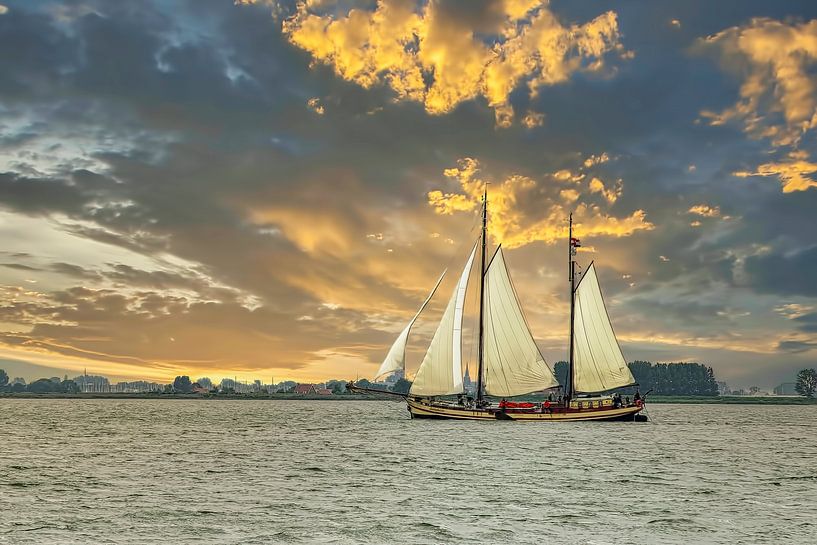 Sailing ship &quot;de Gulden Belofte&quot;. by Gert Hilbink