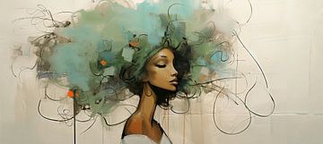 Head with Thoughts van De Mooiste Kunst