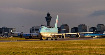 Boeing 747-400 vrachtkist van Korean Air Cargo. van Jaap van den Berg