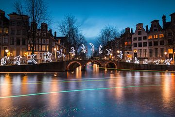 Run beyond Amsterdam Light Festival