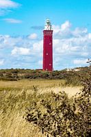 Le phare de Ouddorp en Zélande depuis les dunes