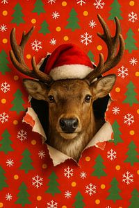 Weihnachtsüberraschung mit Rentier