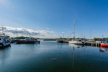 Haven van Thiessow op het eiland Rügen, schiereiland Mönchgut van GH Foto & Artdesign