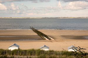Brise-lames sur la plage de Breskens