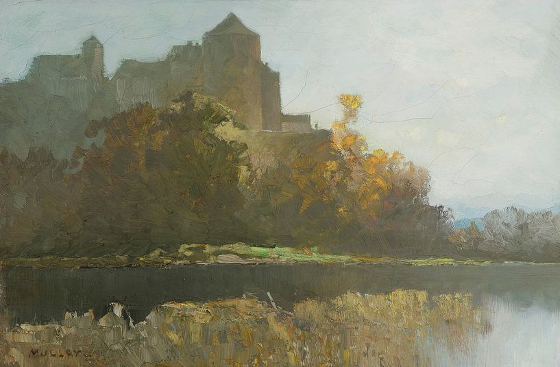 The Kufstein Fortress in Twilight, Oskar Mulley by Masterful Masters