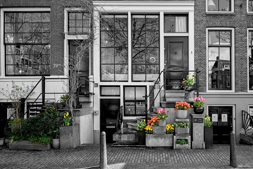De lente is begonnen in Amsterdam van Peter Bartelings