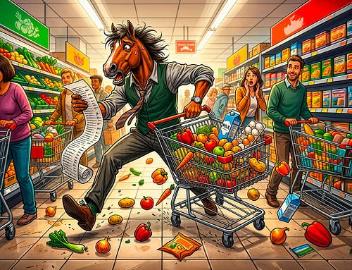 Le chaos total à l'épicerie