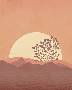 Baum bei Sonnenuntergang 3