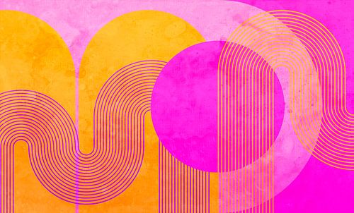 Abstracte moderne geometrie in neon