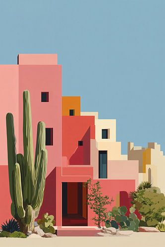 Urban Desert in Pastels no. 3