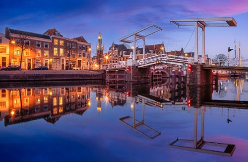 Grabsteinbrücke, Haarlem von Photo Wall Decoration