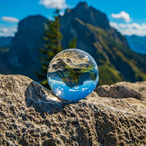 Mountain in a sphere by Friedhelm Peters