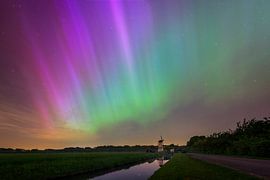 Northern Lights - Mill The Butterfly by Jeroen Lagerwerf