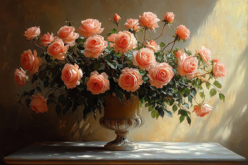 malerisches Stillleben mit Blumen von Egon Zitter