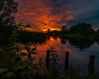 Zonsondergang Belterwiede