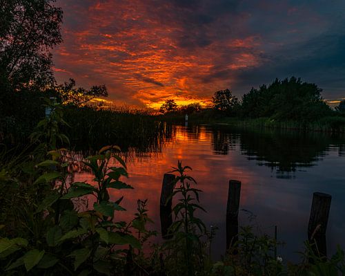 Zonsondergang Belterwiede