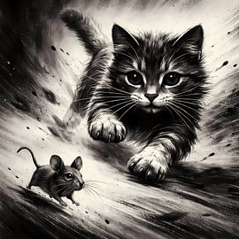 Katz und Maus von Linda de Klein