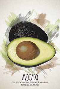 Früchte Avocado von Sharon Harthoorn