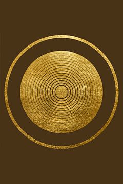 Gouden cirkel III van Lily van Riemsdijk - Art Prints with Color