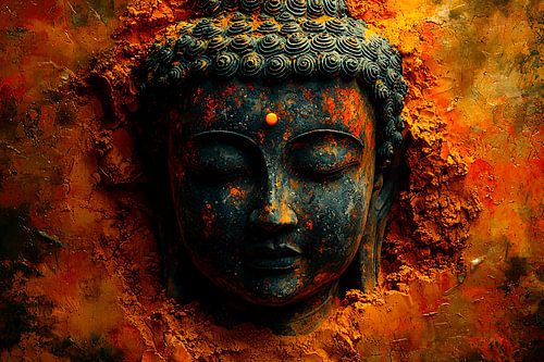 Bouddha en couleurs abstraites