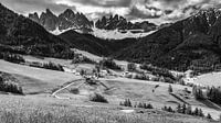 Santa Maddalena, Dolomiten, Italien von Henk Meijer Photography Miniaturansicht