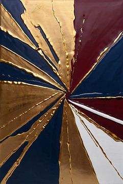 Gouden explosie abstract design van Art & Soul Creations