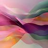 Colored waves van Ellen Novara-da Lima