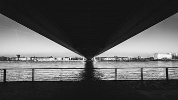 Under the Severinsbrücke by Rene Hilgers