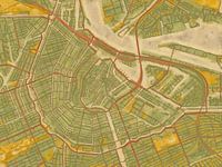 Stadskaart Amsterdam | Desert Bloom | Groen-Oker