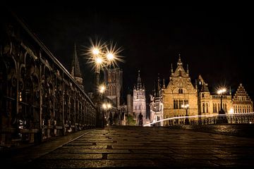 Ghent by night 1 by Rick Giesbers