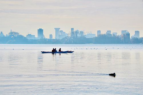Rotterdam Kralingse plas Skyline