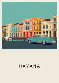 Havana – Mid-Century Travel Poster by Albert Klee