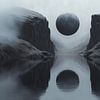 ? Digitale Maan: Mist tussen Rotsen van Surreal Media