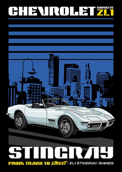 Chevrolet Corvette Stingray ZL1 1969 Auto van Adam Khabibi