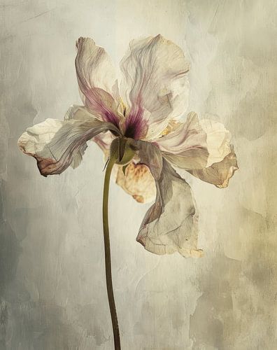Blume im Wabi-Sabi-Stil