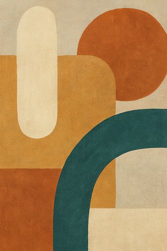 Summer Abstraction in Warm Colours by Tineke Visscher