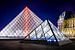 Die Pyramiden des Louvre von Johan Vanbockryck