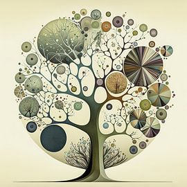 Abstracte boom van Bert Nijholt