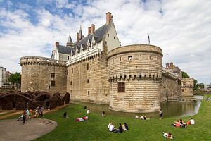 Het kasteel van de hertogen van Bretagne in Nantes sur Dennis van de Water