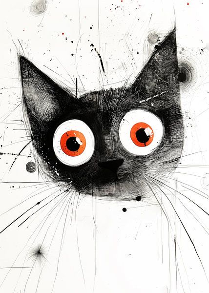 Zeichnung Katze Tier Kunst 3 #Katze von JBJart Justyna Jaszke