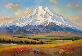 Paysage de la montagne Denali