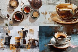 abstract coffee art by Egon Zitter