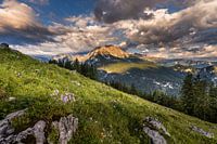 Bergzomer met wolkenspel rond de Watzmann