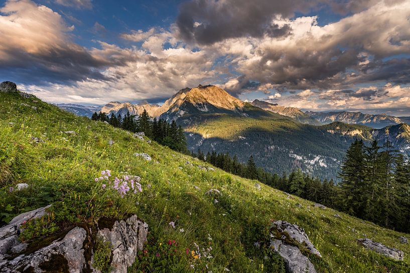 Été montagnard avec jeu de nuages autour du Watzmann par Marika Hildebrandt FotoMagie
